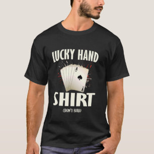 T-shirt Joueur de poker CHALEUREUX CHEMISE À LA MAIN NE TR