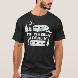 T-shirt Joueur de poker de camping Camping-car à 5 roues
