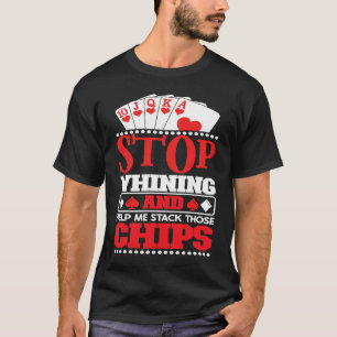 T-shirt Joueur de poker de casino de poker Jeux de hasard