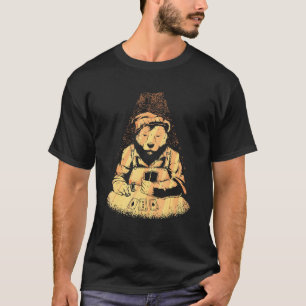 T-shirt Joueur de Poker Ours Jouer Cartes Lucky Joueur Cas
