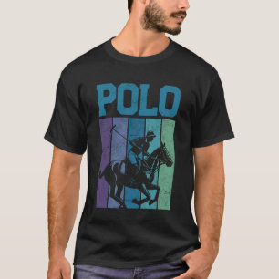 T-shirt Joueur de polo Cheval Polo à cheval Équestre