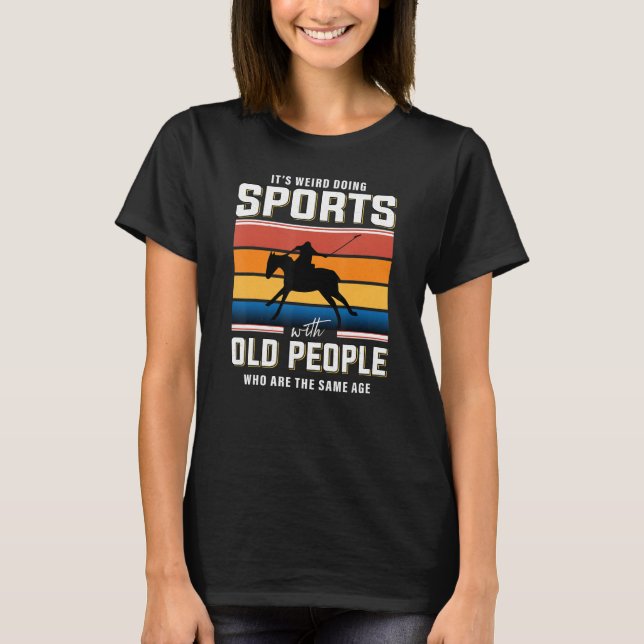 T-shirt joueur de polo entraîneur de retraite joueur de po (Devant)