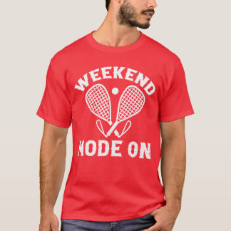 T-shirt Joueur de racquetball Sport racquetball Week-end L
