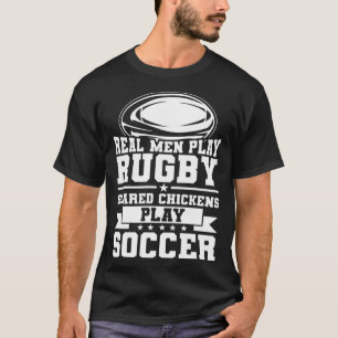 T-shirt Joueur de rugby Les vrais hommes jouent au rugby