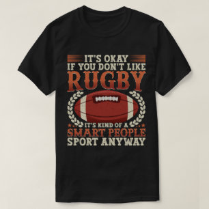 T-shirt Joueur De Rugby Type De Gens Intelligents Sport Dr