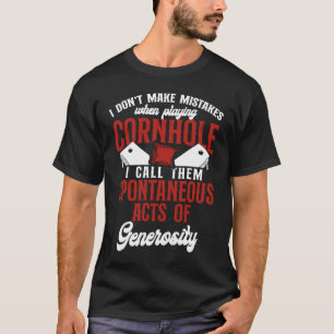 T-shirt Joueur de sac de haricot de l'équipe Cornhole Cham
