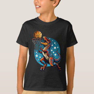 T-shirt Joueur de sketll T-rex dinosaure 