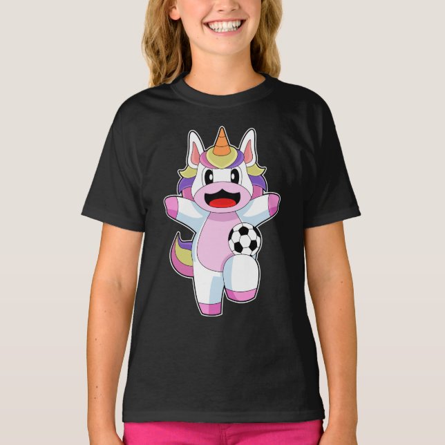 T-shirt Joueur de soccer Unicorn Soccer (Devant)