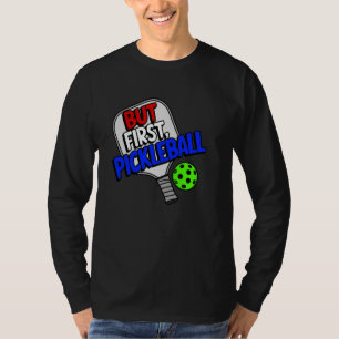 T-shirt Joueur de sport de raquette de pickleball Dessin a