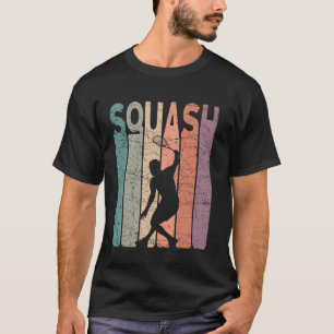 T-shirt Joueur de squash vintage amateur de squash rétro
