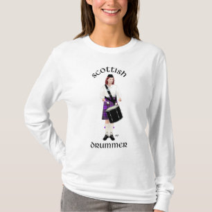 T-shirt Joueur de tambour écossais - Kilt violet