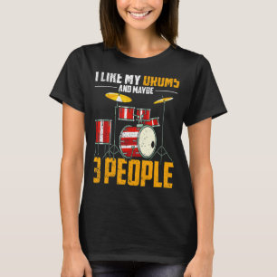T-shirt Joueur de tambours musicien tambour percussion mus