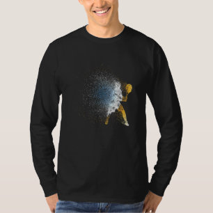 T-shirt Joueur de tennis Abstrait court Racket Ball Match 