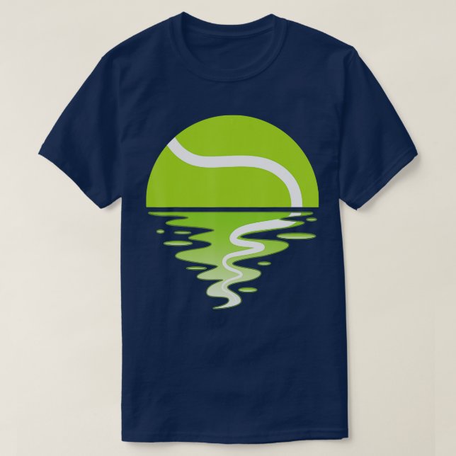 T-shirt Joueur de tennis Ball Sunset (Design devant)