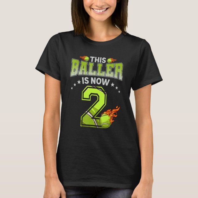 T-shirt Joueur de tennis de 2e anniversaire Garçons de 2 a (Devant)