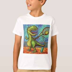 T-shirt Joueur de tennis Dino