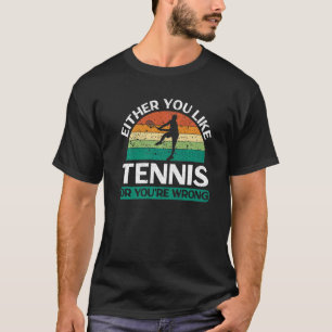 T-shirt Joueur de tennis simple double raquette sport mash