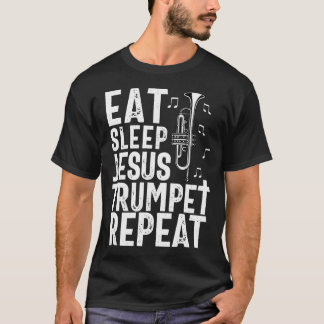 T-shirt Joueur de trompette chrétien Musique Adoration Amu