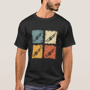 T-shirt Joueur de trompette vintage groupe de majorettes r