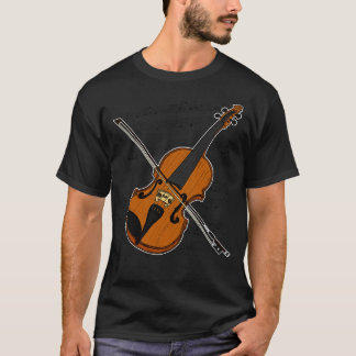 T-shirt Joueur de violon Violoniste Chaîne Musicien Couleu