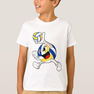 T-shirt Joueur de volley-ball avec volley-ball