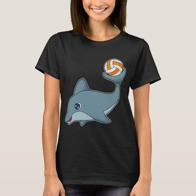 T-shirt Joueur de volley-ball dauphin (Devant)