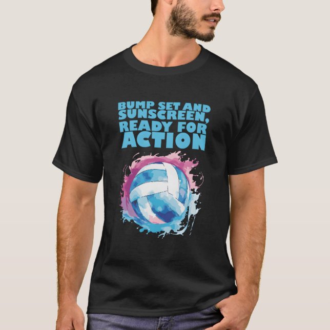T-shirt Joueur de volley-ball entraîneur jeu d'entraînemen (Devant)