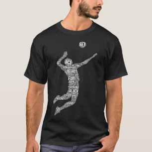 T-shirt Joueur de volley-ball garçons Jeunes Hommes