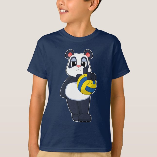 T-shirt Joueur de volley-ball Panda (Devant)