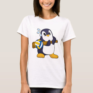 T-shirt Joueur de volley-ball pingouin Volleyball Sports