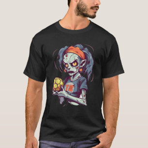 T-shirt Joueur de volley-ball Zombie Costume d'Halloween S