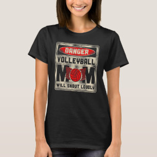 T-shirt Joueur de volleyball Équipe Maman Mère Vintage Dan