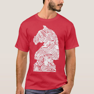 T-shirt Joueur d'échecs, cadeau Springer Figure d'échecs M