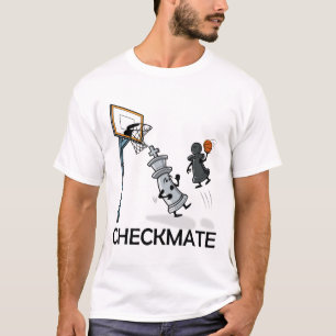T-shirt Joueur D'Échecs Chessboxing Et Matt De Contrôle De