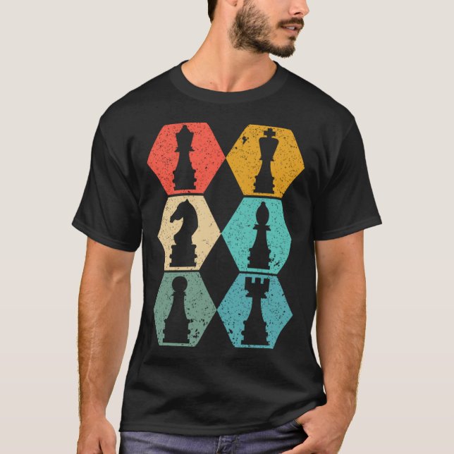 T-shirt Joueur d'échecs Figure de jeu (Devant)