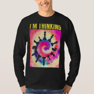 T-shirt Joueur d'échecs Je pense jeu de plateau de pièces 