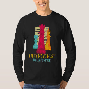 T-shirt Joueur D'Échecs Pièces Club Chaque Déplacement Doi