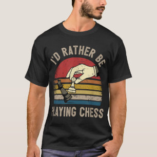 T-shirt Joueur d'échecs rétro Pièces I Checkmate Jouer C