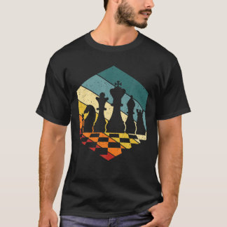 T-shirt Joueur D'Échecs Retro vintage Et Chessboxing Ou