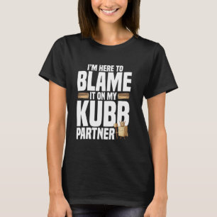 T-shirt Joueur d'échecs Viking Kubb King Jeu de triage Vik