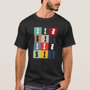 T-shirt Joueur d'échecs Vintage rétro
