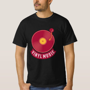 T-shirt JOUEUR D'ENREGISTREMENT VINYL RECORD Gift Retro Mu