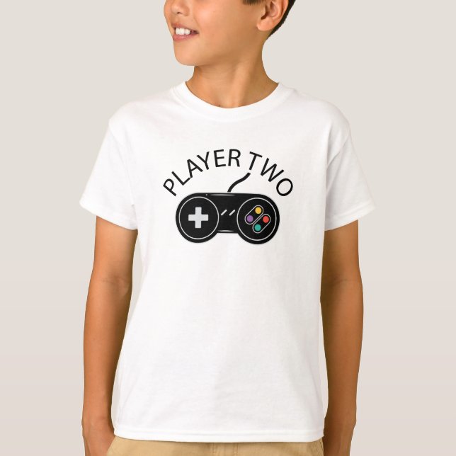 T-shirt Joueur Deux Joueur - Contrôleur de jeu vidéo Cadea (Devant)