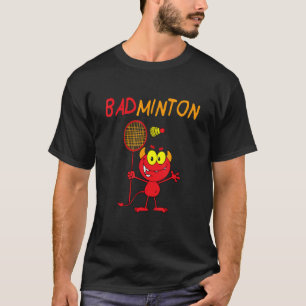 T-shirt Joueur diable de Badminton
