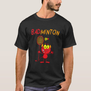 T-shirt Joueur diable de Badminton