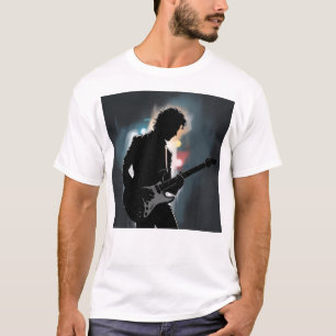T-shirt Joueur d'ombre - Mystérieuse Guitare Electrique Si