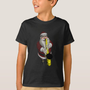 T-shirt Joueur du Saxophone du Père Noël