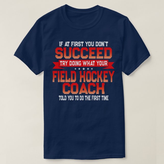 T-shirt Joueur entraîneur de hockey sur gazon amusant cade (Design devant)