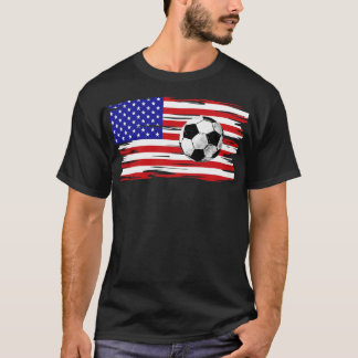 T-shirt Joueur États-Unis drapeau américain