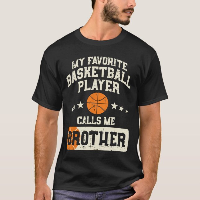 T-shirt Joueur favori Bysketbyll Brother Famille Byller B (Devant)
